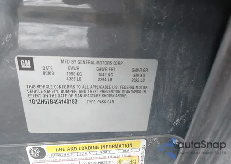 2009 Chevrolet Malibu Lt from USA, damaged, VIN 1G1ZH57B494140183